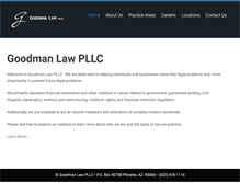 Tablet Screenshot of goodmanlawpllc.com